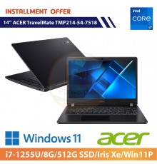 ACER TravelMate TMP214-54-7518(i7-1255U/8G/512G SSD/Iris Xe/Win11P)