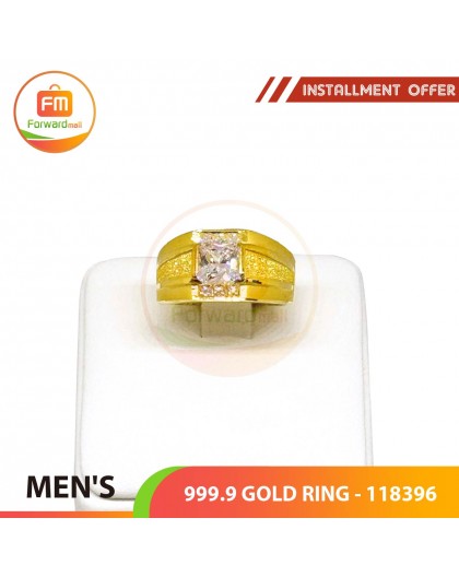 MEN'S 999.9 GOLD RING - 118396: 2.89 錢(10.84gr)