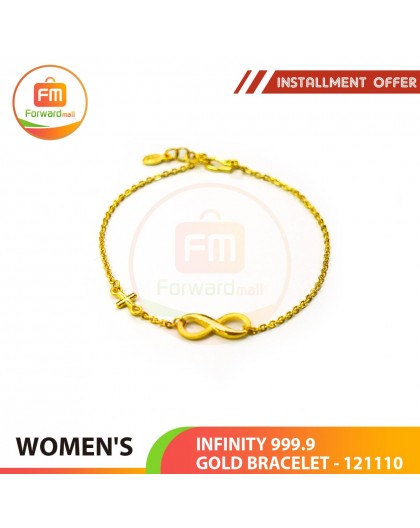 WOMEN'S INFINITY 999.9 GOLD BRACELET - 121110: 18cm / 0.89錢 (3.34gr)