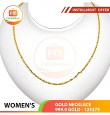 WOMEN'S GOLD NECKLACE 999.9 GOLD - 123273: 43 cm / 2.48錢 (9.30 gr)