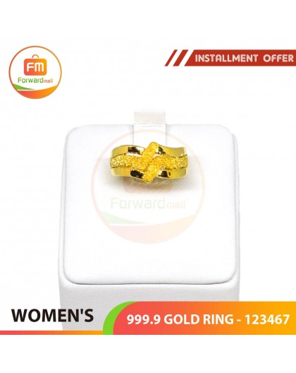 WOMEN'S 999.9 GOLD RING - 123467: 2.23 錢(8.36gr)