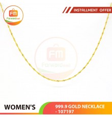 WOMEN'S GOLD NECKLACE 999.9 GOLD - 107197: 42cm / 0.60錢 (2.25 gr)