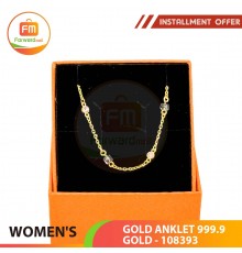 WOMEN'S GOLD ANKLET 999.9 GOLD - 108393: 23.5cm / 0.93錢 (3.49 gr)