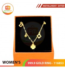 WOMEN'S GOLD ANKLET 999.9 GOLD - 107853: 25.5cm / 1.62錢 (6.08 gr)