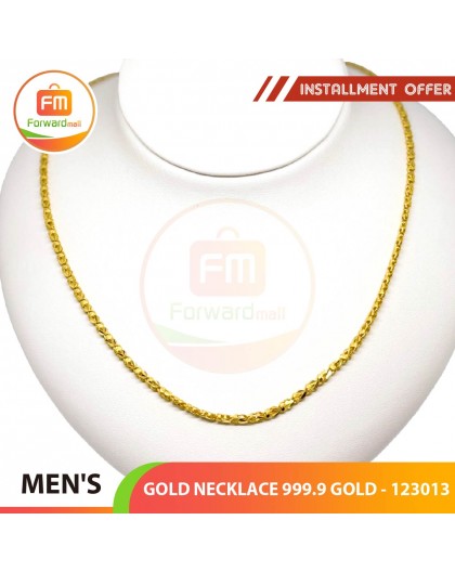 MEN'S GOLD NECKLACE 999.9 GOLD - 123013: 48cm / 4.27錢 (16.01 gr)