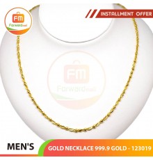 MEN'S GOLD NECKLACE 999.9 GOLD - 123019: 48cm / 4.38錢 (16.43 gr)