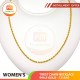 WOMEN'S TWIST CHAIN NECKLACE 999.9 GOLD - 121670: 44cm / 3.43錢 ( 12.86 gr)