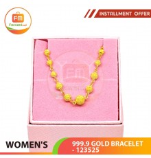 WOMEN'S 999.9 GOLD BRACELET- 123525: 2.25 錢(8.44gr)