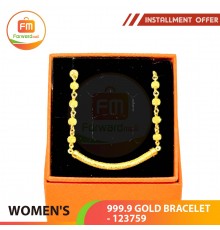 WOMEN'S 999.9 GOLD BRACELET - 123759: 17.5cm / 1.96錢 (7.35 gr)