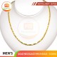 MEN'S GOLD NECKLACE 999.9 GOLD - 123016: 48cm / 4.66錢 (17.48 gr)