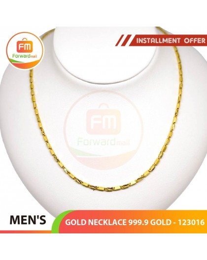 MEN'S GOLD NECKLACE 999.9 GOLD - 123016: 48cm / 4.66錢 (17.48 gr)