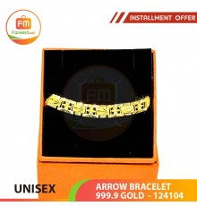 ARROW BRACELET 999.9 GOLD  - 124104: 17.5cm / 4.34錢(16.27gr)