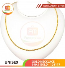 UNISEX GOLD NECKLACE 999.9 GOLD - 124117: 48.5 cm / 3.66錢 (13.73 gr)