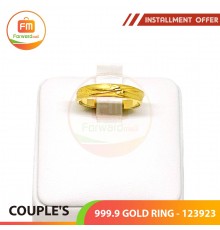 COUPLE'S 999.9 GOLD RING - 123923: 1.01錢 (3.79gr) (Women size)