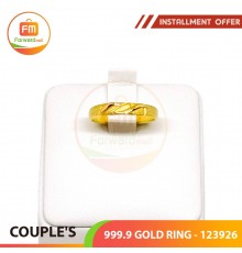 COUPLE'S 999.9 GOLD RING - 123926: 0.89錢 (3.34gr) (Women size)