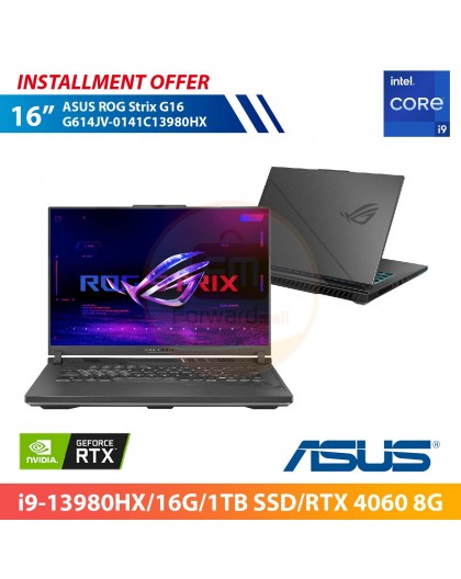 ASUS ROG Strix G16 G614JV-0141C13980HX 16"(i9-13980HX/16G/1TB SSD/RTX 4060 8G)