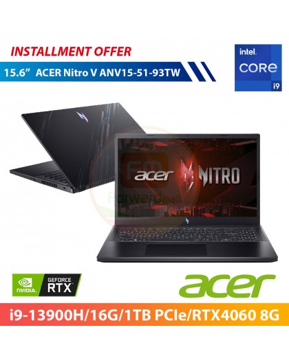 ACER Nitro V ANV15-51-93TW 15.6"(i9-13900H/16G/1TB PCIe/RTX4060 8G)