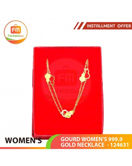 GOURD WOMEN'S 999.9 GOLD NECKLACE  - 124631: 38cm / 1.68錢 (6.30 gr)