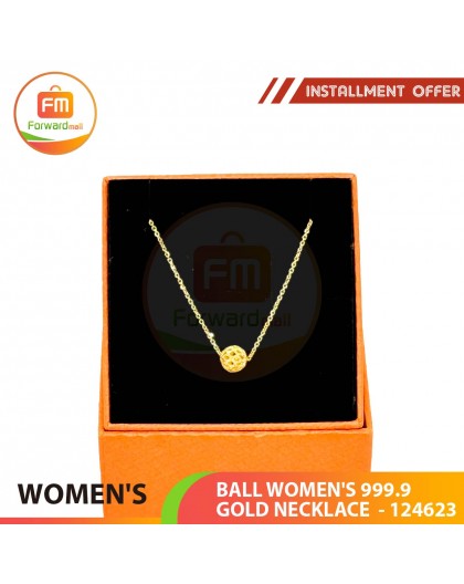 BALL WOMEN'S 999.9 GOLD NECKLACE  - 124623 38cm / 0.90錢 (3.38 gr)