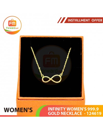 INFINITY WOMEN'S 999.9 GOLD NECKLACE  - 124619 38cm / 0.99錢 (3.71 gr)