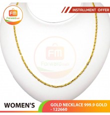 WOMEN'S GOLD NECKLACE 999.9 GOLD- 122660: 44 cm / 3.57錢 (13.39 gr)
