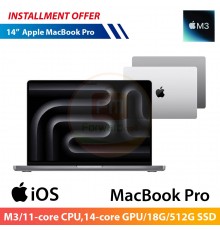 Apple MacBook Pro 14"(M3/11‑core CPU,14‑core GPU/18G/512G SSD)