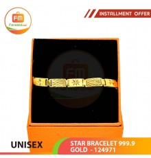 STAR BRACELET 999.9 GOLD - 124971: 18cm