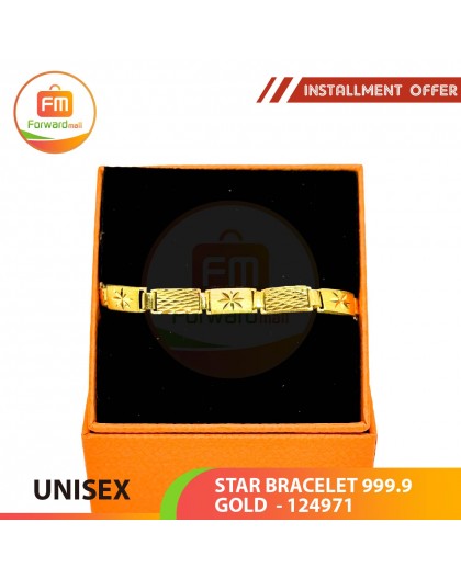 STAR BRACELET 999.9 GOLD - 124971: 18cm