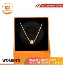 BALL WOMEN'S 999.9 GOLD NECKLACE  - 124623 38cm / 0.92錢 (3.45 gr)