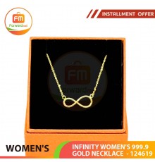 INFINITY WOMEN'S 999.9 GOLD NECKLACE  - 124619 38cm / 0.98錢 (3.67 gr)