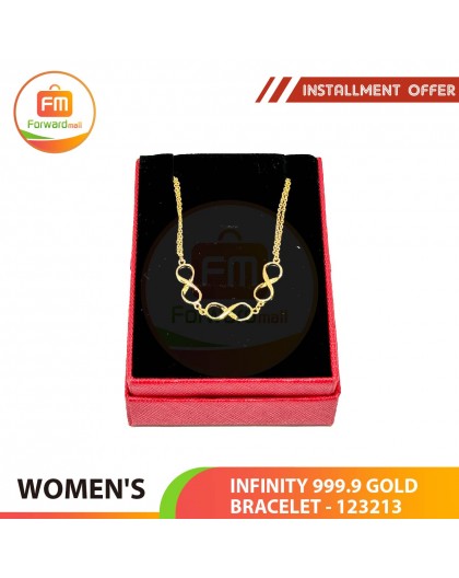 WOMEN'S INFINITY 999.9 GOLD BRACELET - 123213: 17cm / 1.33錢 (4.99gr)