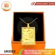 RECTANGLE DRAGON 999.9 GOLD PENDANT - 125086