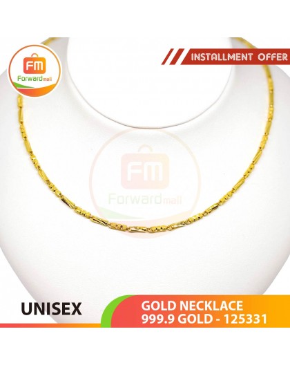 UNISEX GOLD NECKLACE 999.9 GOLD - 125331: 48.5cm