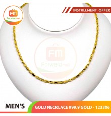 UNISEX GOLD NECKLACE 999.9 GOLD - 125336: 48.5cm