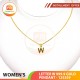 LETTER W 999.9 GOLD PENDANT - 125359