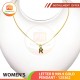 LETTER R 999.9 GOLD PENDANT - 125362