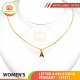 LETTER A 999.9 GOLD PENDANT - 125371