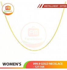 WOMEN'S 999.9 GOLD NECKLACE - 121144: 48cm / 1.39錢 (5.21gr)