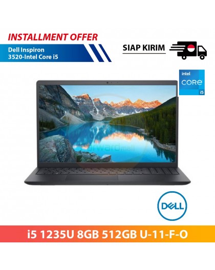 【IND】Dell Inspiron 3520-Intel Core i5 1235U 8GB 512GB U-11-F-O