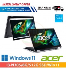 【IND】ACER 2 IN 1 ASPIRE 3 SPIN 14 A3SP14-31PT-35GN 14" WUXGA (I3-N305/8G/512G SSD/Win11)