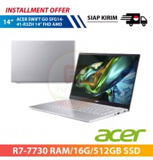 【IND】ACER SWIFT GO SFG14-41-R3ZH 14" FHD AMD (R7-7730 RAM/16G/512GB SSD）