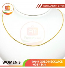 WOMEN'S 999.9 GOLD NECKLACE - 003: 48cm