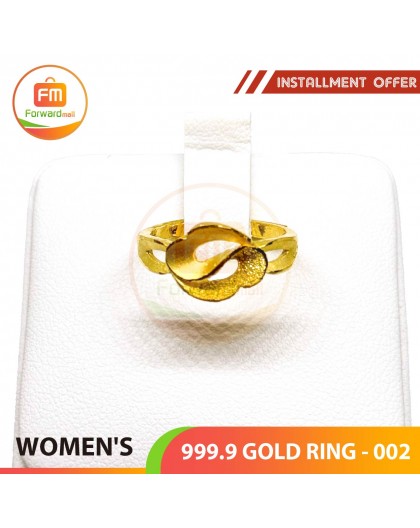 WOMEN'S 999.9 GOLD RING - 002