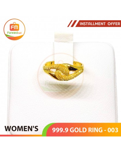 WOMEN'S 999.9 GOLD RING - 003