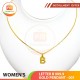 LETTER B 999.9 GOLD PENDANT - 001