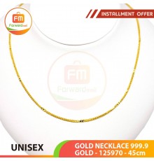 UNISEX GOLD NECKLACE 999.9 GOLD - 125970: 45cm