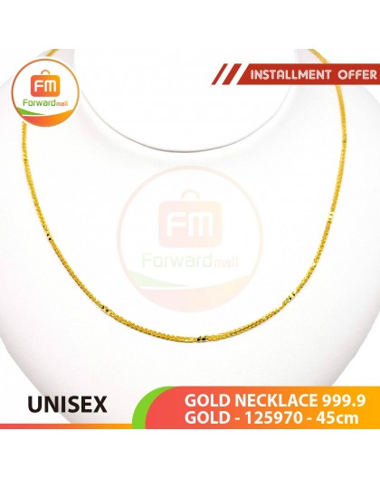 UNISEX GOLD NECKLACE 999.9 GOLD - 125970: 45cm