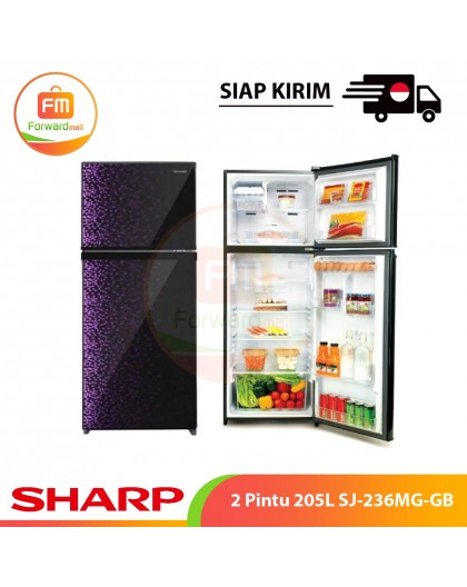 【IND】SHARP 2 Pintu 205L SJ-236MG-GB