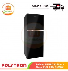 【IND】POLYTRON Belleza JUMBO Kulkas 2 Pintu 220L PRW 23MNX