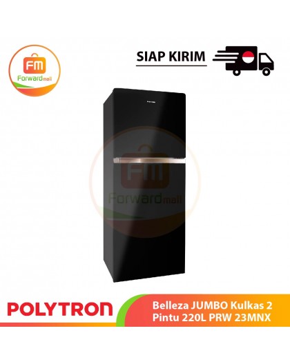 【IND】POLYTRON Belleza JUMBO Kulkas 2 Pintu 220L PRW 23MNX